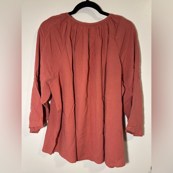 Soft Surroundings Coral Long Sleeve - Picture 2 of 2